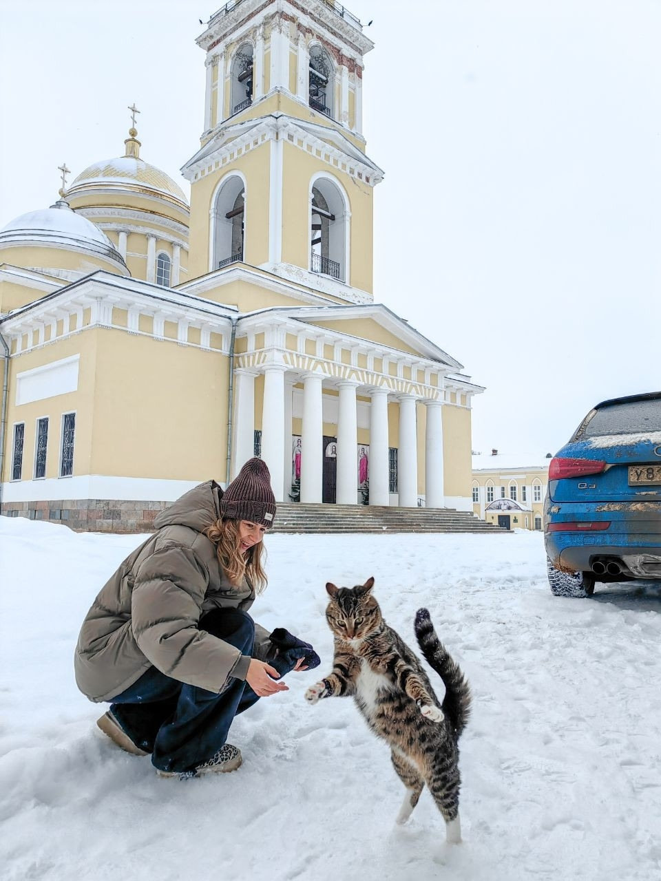 Кот в прыжке, монастырь в тишине
