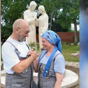 В Пено супруги слепили святых Петра и Февронию в натуральную величину