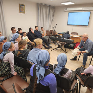 Известный художник провёл мастер-класс для воспитанников Богородицкого Житенного монастыря