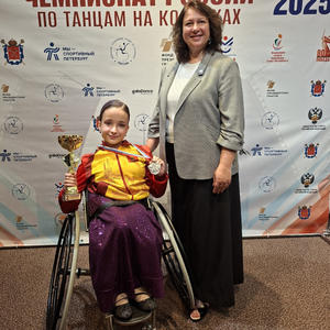 Ксения Куликова завоевала призовые места на Чемпионате России по спортивным танцам на колясках в Санкт-Петербурге