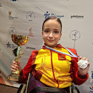 Ксения Куликова завоевала призовые места на Чемпионате России по спортивным танцам на колясках в Санкт-Петербурге