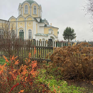 Осенний покой у храмовых стен