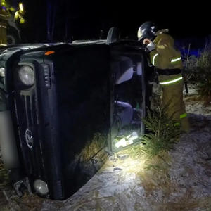 ДТП в Селижаровском округе: «Нива» съехала в кювет и опрокинулась