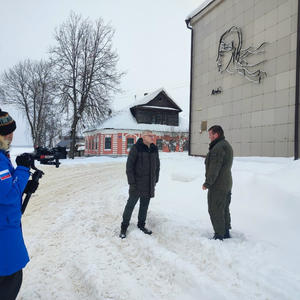 В Осташков 14 февраля приехал петербургский телеканал снимать фильм о Калининских партизанах