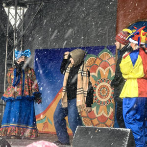 В Осташкове на городской площади прошли традиционные масленичные гулянья