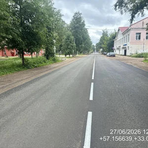 В Осташкове ремонтируют Ленинский проспект